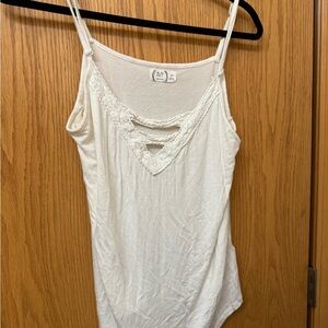 Designer Tank Top in White